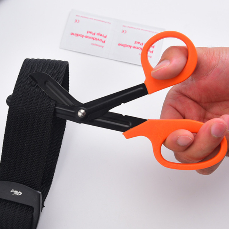 Medicininės žirklės išgyvena Paramedicinos medicinos gelbėjimo žirklės traumos marlė Taktinė pirmosios pagalbos kirpimo žirklės traumos žirklės išgyvenimo gelbėjimas