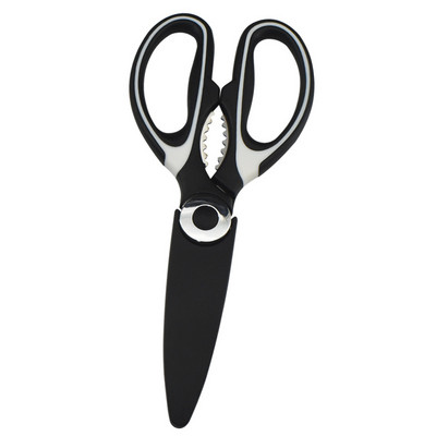 Virtuvinės žirklės vištienos kaulų žirklės su dangteliu iš nerūdijančio plieno, didelės galios daugiafunkcinės žirklės buteliui atidaryti Spragtuką