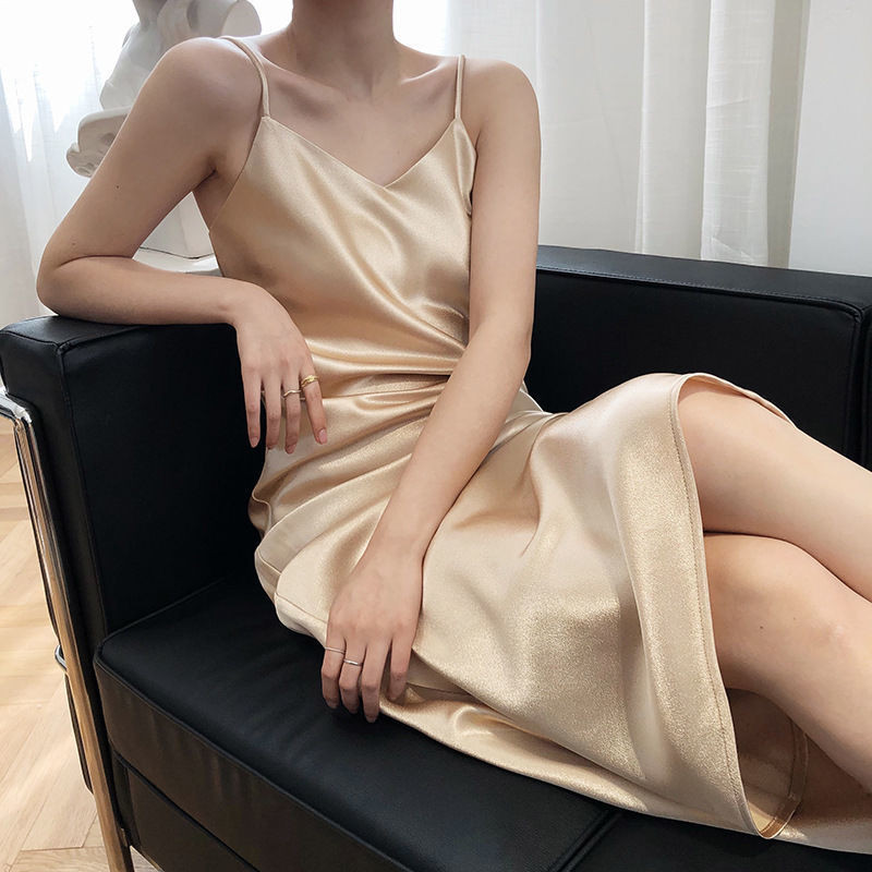 Szexi pizsama női selyem nadrágtartó hálóing Női tavaszi és nyári jégselyem vékony kötőfék otthoni szerviz kívül is hordható