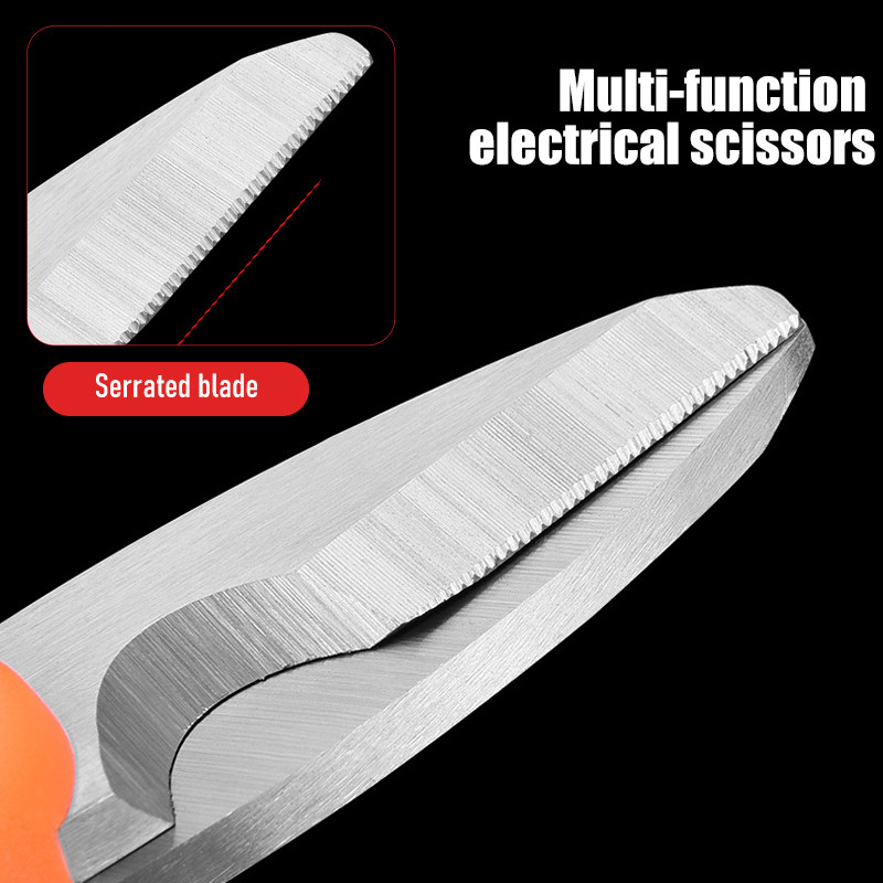 Naujos didelio anglies plieno žirklės buitinės žirklės Įrankiai elektrikas žirklės Vielos pjovimo įrankiai audiniams, popieriui ir kabeliams