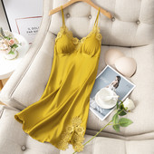 Lisacmvpnel nyári új csipke szexi női hálóruha V-nyakú mellkassal