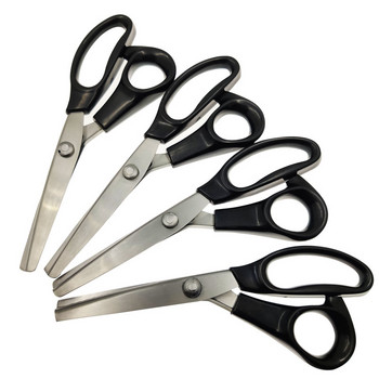 Swayboo High-carbon Steel Blade Tailor Cutting Scissor PVC Handle Sewing 23.5CM Zigzag Dress Handmade Fabric Slice Scissors