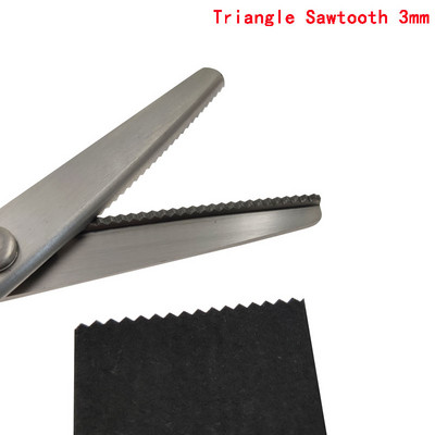 Swayboo daug anglies turinčio plieno ašmenų siuvimo kirpimo žirklės PVC rankenos siuvimas 23,5 cm zigzago suknelė rankų darbo audinio pjaustymo žirklės