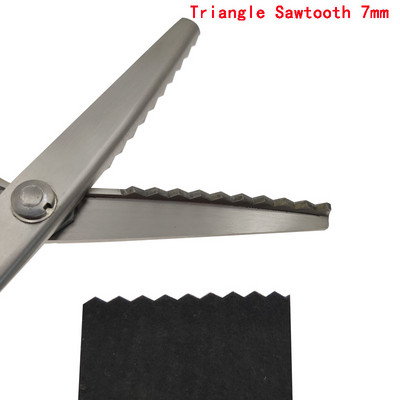 Swayboo daug anglies turinčio plieno ašmenų siuvimo kirpimo žirklės PVC rankenos siuvimas 23,5 cm zigzago suknelė rankų darbo audinio pjaustymo žirklės