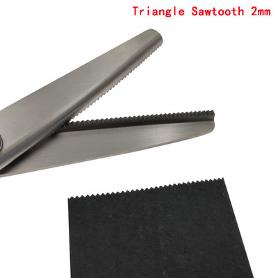 Swayboo daug anglies turinčio plieno ašmenų siuvimo kirpimo žirklės PVC rankenos siuvimas 23,5 cm zigzago suknelė rankų darbo audinio pjaustymo žirklės