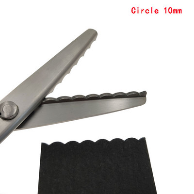 Swayboo daug anglies turinčio plieno ašmenų siuvimo kirpimo žirklės PVC rankenos siuvimas 23,5 cm zigzago suknelė rankų darbo audinio pjaustymo žirklės