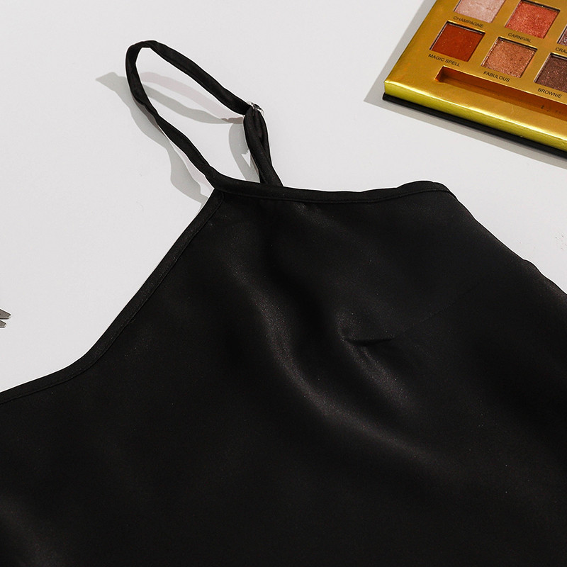 Női pizsama selyem hálóruha Harisnyatartó nadrág pizsama szett Női otthoni ruha Kényelmes nappaliruha Kétrészes