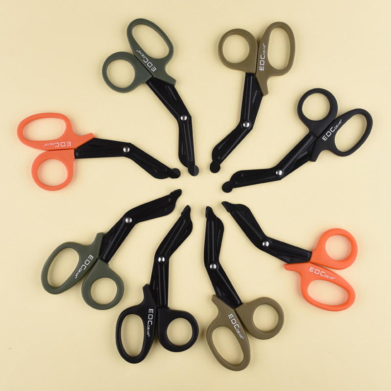 EMT kültéri EDC felszerelés taktikai mentő olló Trauma géz Sürgősségi elsősegély olló Mentős kötszer Tijera Rescate