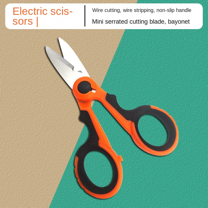 Energingai daugiafunkcinis nerūdijantis plienas, galingas elektrikas, lyno žirklės, žūklės vielos nuėmimas pjūklo danties buityje