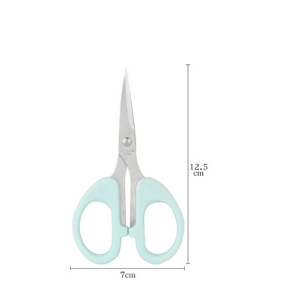 Smailas kancelejas preces Šķēres papīra griešanai Daudzfunkcionālas asas civilās šķēres Studentu smailās šķēres