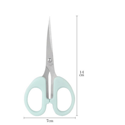 Smailas kancelejas preces Šķēres papīra griešanai Daudzfunkcionālas asas civilās šķēres Studentu smailās šķēres