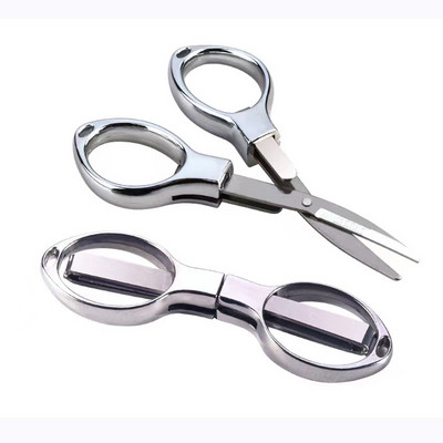 Πτυσσόμενο ψαλίδι ασφαλές φορητό μπρελόκ Trip Scissors Cutter Safety Φορητό ψαλίδι ταξιδιού που χρησιμοποιείται για σπίτι, γραφείο, ψάρεμα