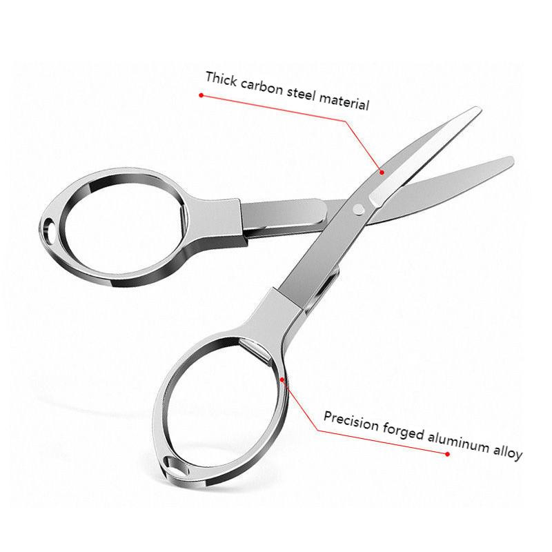 1 vnt sulankstomos metalinės žirklės, nešiojamos 8 žodžių žirklės, skirtos namų biurui, studentams vaikams, raštinės reikmenys, „pasidaryk pats“ reikmenys, žvejybos žirklės