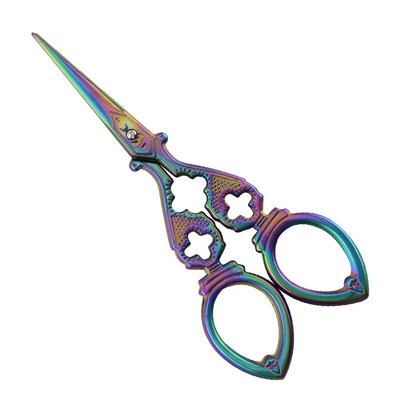 1 DB Vintage ruha papír szabó olló háztartási rozsdamentes acél antik EDC használati olló arany bronz ruházati kiegészítők