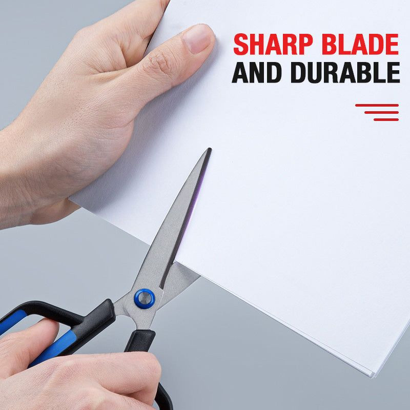 Tapadásmentes, többfunkciós olló háztartási papírra vágott diákoknak irodai vágó Hordozható rozsdamentes acél fogók