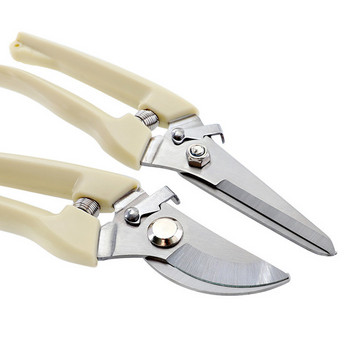 Ножица Dobeli от неръждаема стомана, противоплъзгаща се PP дръжка Комплект инструменти за рязане на тръби Бяла ножица Ножица за градинарство на дървета