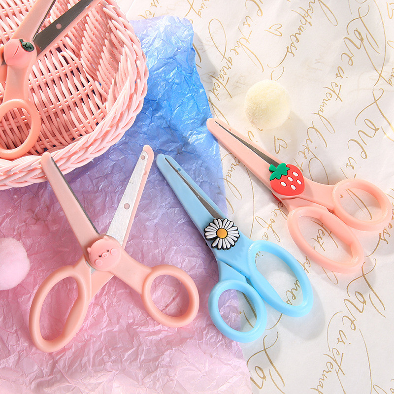 Dobeli nerūsējošā tērauda asmens jauks augļu Dzīvnieku raksta dekorēšana bērniem studentu mājsaimniecības DIY roku darbs papīra šķēres griezējs