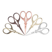 Dobeli Mini Male prijenosne škare za kućnu radinost u boji od nehrđajućeg čelika Retro DIY Ručno izrađene male škare Alat s kljunom