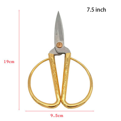 Dobeli rozsdamentes acél éles otthoni szabó olló cink-ötvözet hosszúfeng olló kis vágott papír esküvői ajándékokhoz 7,5 hüvelyk