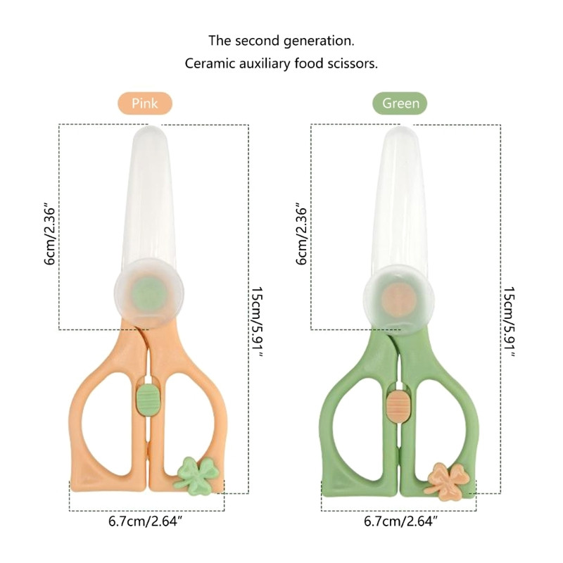 Kerámia olló, amely tökéletes a babának a tésztára való felkészítéséhez,