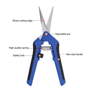 Тример за градинарство Градинска ножица за подрязване Градински инструменти Ножица Резачка Бране на плодове Плевели Ножица за домашни саксийни клони