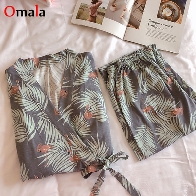 Proljeće 2022. Udobne ženske pidžame s kimono pidžamama s dugim rukavima Home Wear Prekrasna spavaćica za djevojke Pijama Mujer