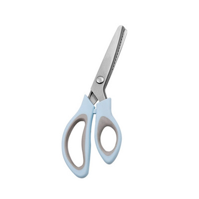 Praktikus rozsdamentes acél olló Pinkoló olló Olló háromszög ollóhoz fogazott vágóéllel a P15F szövethez