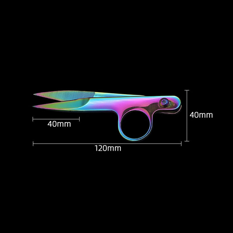 Dobeli Svi od nehrđajućeg čelika Oštra oštrica U-oblika Križni šavovi Rezač konca Kućanske mini škare DIY Odjeća Uslužne škare