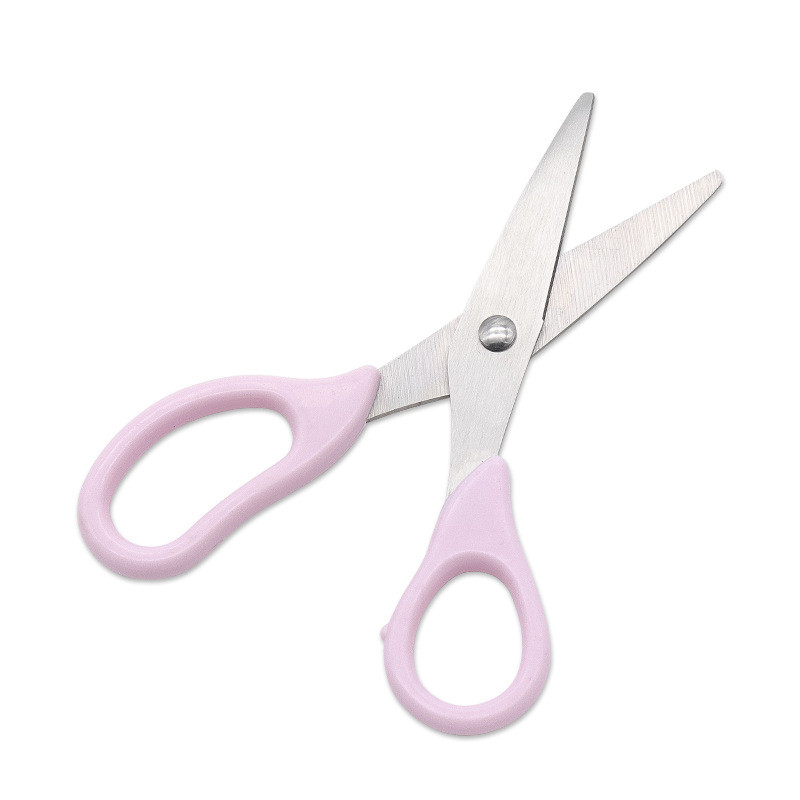 Dobeli rozsdamentes acél kerek fejű penge Diák gyermekbiztonsági barkácsolás kézzel készített háztartási ollós papírvágó szerszámok gyerekeknek