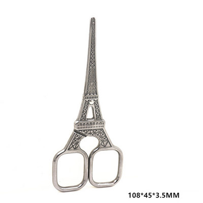 1vnt nerūdijančio plieno europietiškos senovinės Eifelio bokšto formos žirklės siuvimo žirklės „pasidaryk pats“ įrankiai siuvimui ir rankdarbiams