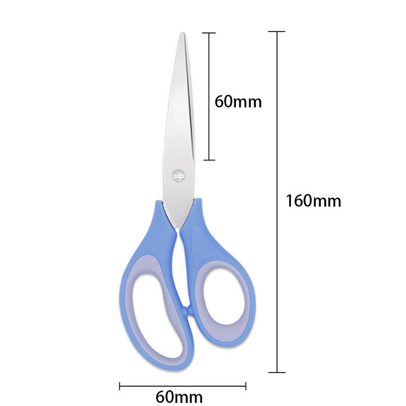 Dobeli Oštrica od nehrđajućeg čelika Okrugla glava Sigurnosne studentske dječje škare Kućanski DIY Ručni rezač papira Škare s rukavom