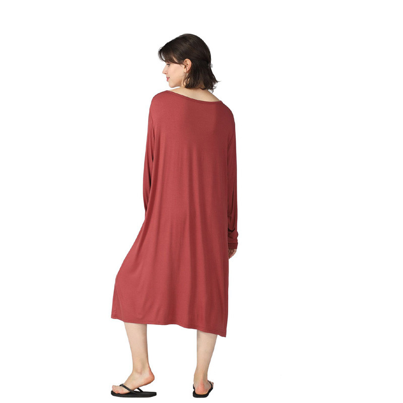 7xl Hálóruha Női tavaszi nyári sztreccs hosszú ujjú kiváló minőségű zsíros éjszakai ruha laza puha pamut otthoni ruha pizsama