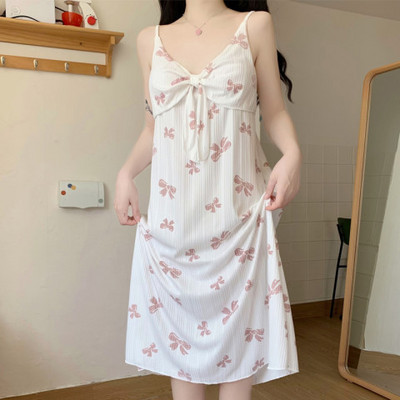 Γυναικείο Sleep & Lounge Νέα μαλακά γυναικεία υπνοδωμάτια με μαξιλαράκι στήθους Shortless νυχτικό Floral πολυτελές γυναικείο πουκάμισο Casual Home Φόρεμα