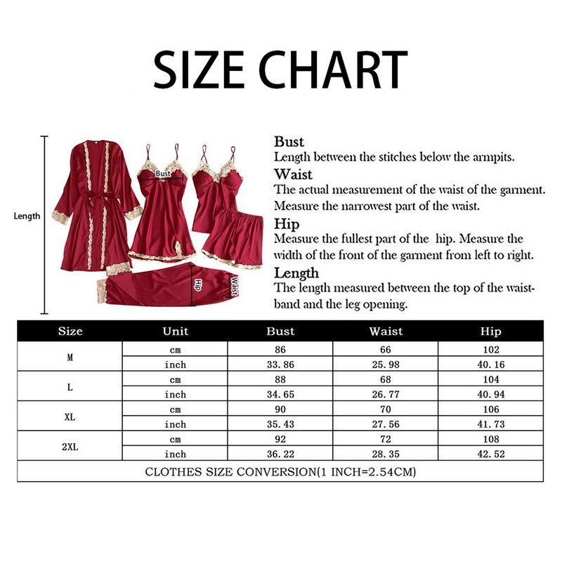 5 vnt šilko chalato komplektas moteriškas nėriniuotas pižamų suknelių komplektas su V formos iškirpte naktiniais drabužiais Naminiai naktiniai drabužiai Pižamos miegamojo kostiumas pavasario naktinis