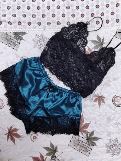 1 set čipkane odjeće za spavanje za žene Seksi Pjs Žensko donje rublje Majice kratke hlače Kompleti Babydoll pidžame Spavaćice S/M/L/XL/2XL/3XL Nova boja