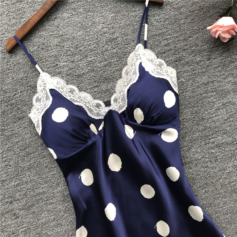Halter Strap Νυχτικό Γυναικείο λεπτό στιλ Ice Silk Καλοκαιρινό σέξι νυχτικό Pure Silk Γυναικείο μεταξωτό σπίτι φόρεμα σπιτιού