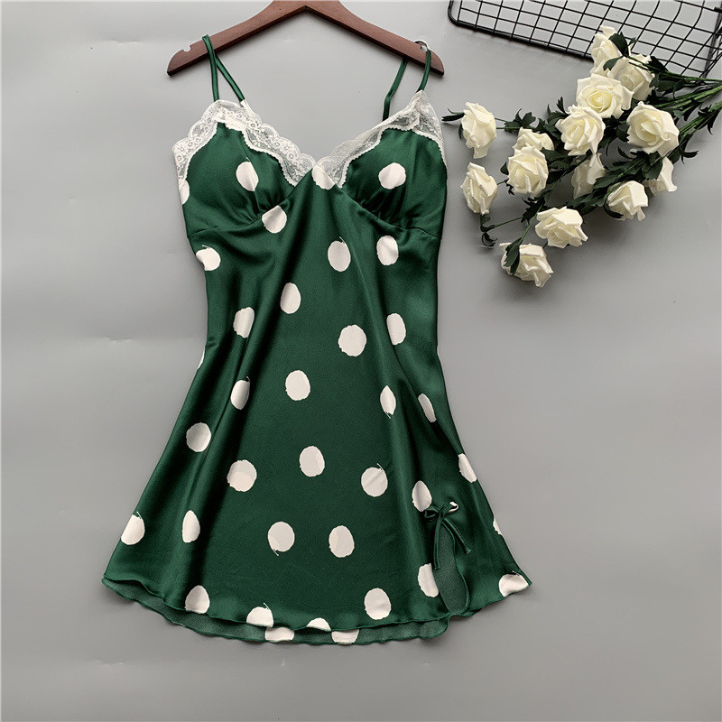 Halter Strap Νυχτικό Γυναικείο λεπτό στιλ Ice Silk Καλοκαιρινό σέξι νυχτικό Pure Silk Γυναικείο μεταξωτό σπίτι φόρεμα σπιτιού