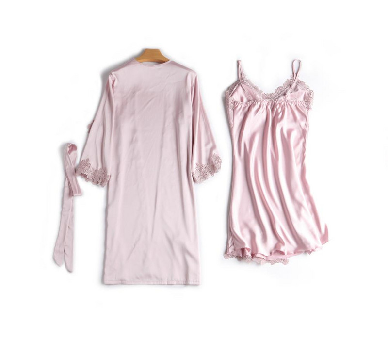 Seksikas satiinist siidist öökleit hommikumantli öösärgi komplektid 2020 suvine kimono pesu Ööriided magamisriided naiste öökleit, rüü ülikond