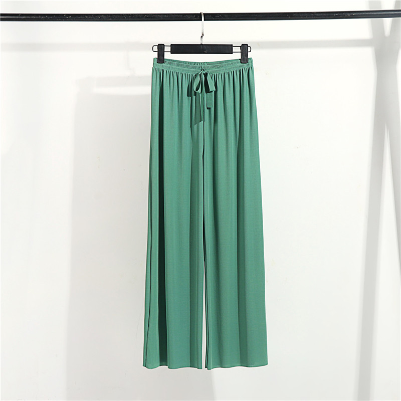 Sieviešu guļamveļas, taisnas bikses, elpojošas vasaras guļamveļas Mīkstas impērijas pidžamas bikses Sieviešu atpūtas apģērbs