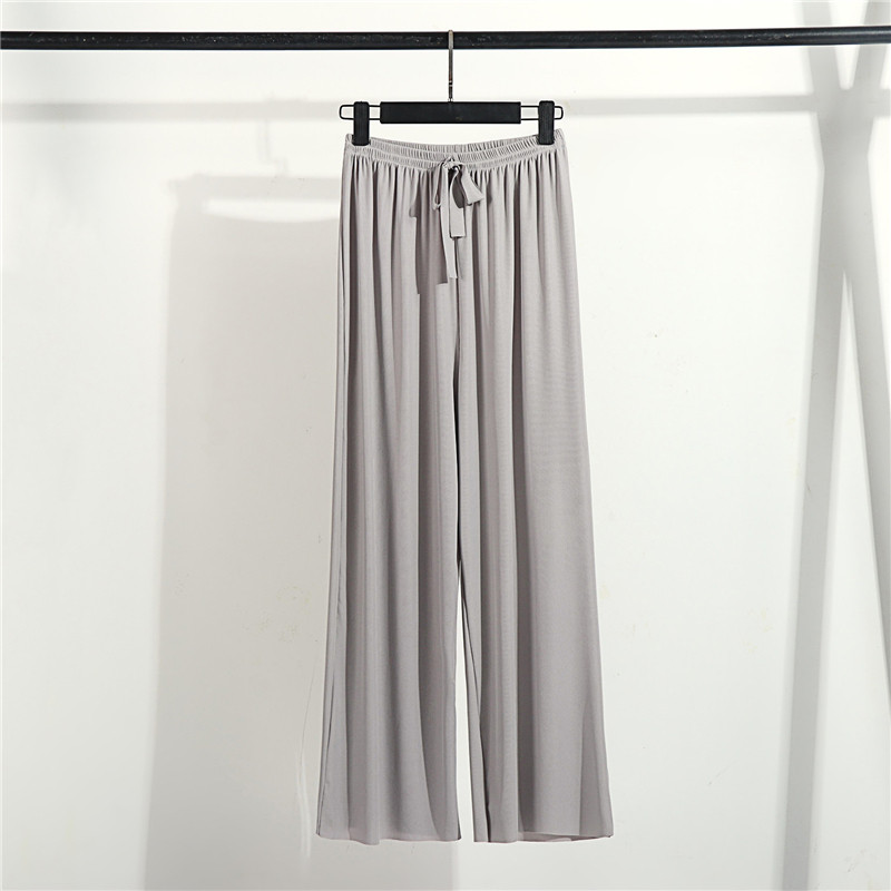 Sieviešu guļamveļas, taisnas bikses, elpojošas vasaras guļamveļas Mīkstas impērijas pidžamas bikses Sieviešu atpūtas apģērbs