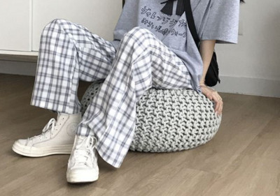 Ανοιξιάτικο γιαπωνέζικο καρό παντελόνι Sleep Bottoms Γυναικεία Πυτζάμες Παντελόνι Παντελόνι Πιτζάμες Sleepwear Παντελόνια Πιτζάμα για Γυναικεία Pijama Mujer Ενδύματα σπιτιού