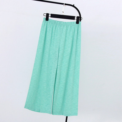 Japán nyári új női rövidnadrág rövidített nadrág pamut többszínű nagy méretű sztreccs bambusz pamut otthoni nadrág bő széles lábszár