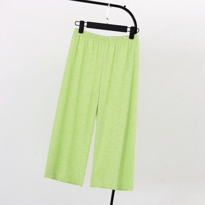 Japán nyári új női rövidnadrág rövidített nadrág pamut többszínű nagy méretű sztreccs bambusz pamut otthoni nadrág bő széles lábszár