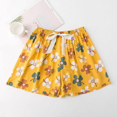 2023 nyári női rövidnadrág pizsama nagy méretű bő, virágmintás hálóruha lányoknak otthoni nadrágok alsónadrágok aranyos alvóruhák