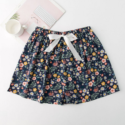 2023 nyári női rövidnadrág pizsama nagy méretű bő, virágmintás hálóruha lányoknak otthoni nadrágok alsónadrágok aranyos alvóruhák