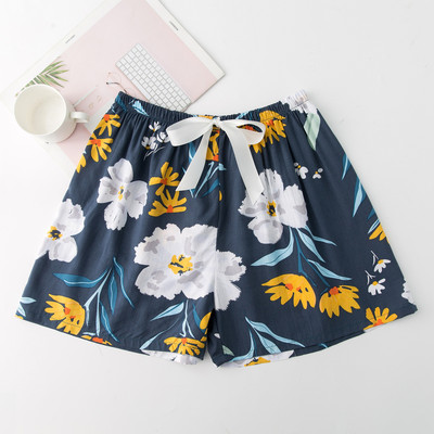 2023 nyári női rövidnadrág pizsama nagy méretű bő, virágmintás hálóruha lányoknak otthoni nadrágok alsónadrágok aranyos alvóruhák