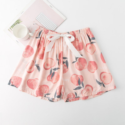 2023 nyári női rövidnadrág pizsama nagy méretű bő, virágmintás hálóruha lányoknak otthoni nadrágok alsónadrágok aranyos alvóruhák