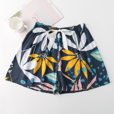 2023 nyári női rövidnadrág pizsama nagy méretű bő, virágmintás hálóruha lányoknak otthoni nadrágok alsónadrágok aranyos alvóruhák