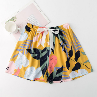 2023 nyári női rövidnadrág pizsama nagy méretű bő, virágmintás hálóruha lányoknak otthoni nadrágok alsónadrágok aranyos alvóruhák