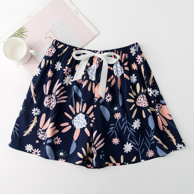 2023 nyári női rövidnadrág pizsama nagy méretű bő, virágmintás hálóruha lányoknak otthoni nadrágok alsónadrágok aranyos alvóruhák